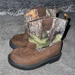 Faded Glory Camo Velcro Boots NWOT